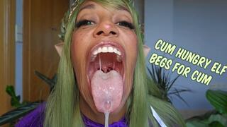 Cum hungry elf begs for your cum