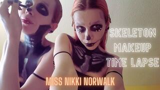 Skeleton Makeup Time Lapse