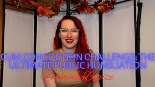 Cum Concoction Challenge: The Ultimate Public Humiliation