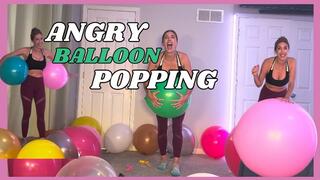 Angry Mommy POPS All of Your Large Balloons