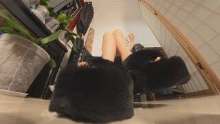 6K QIQI black platform sandals crush loser 360VR