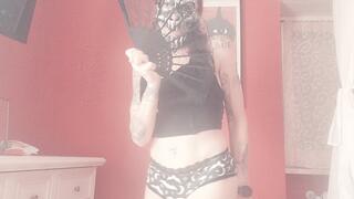 hot full strip tease for a scary halloween