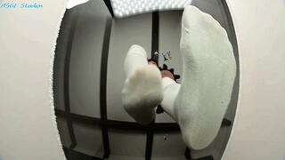 Hunny 's smelly worn socks DOMINATE tiny men! GIANTESS!! SOCKS SQUASH- MP4