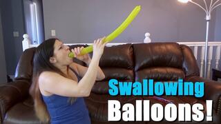 Swallowing Balloons - REMASTERED - Kylie Jacobs - MP4 1080p HD