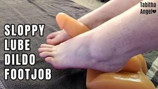 Sloppy Lube Dildo Handjob MP4