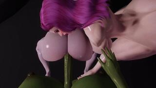 Bimbo Sluts Fucked by Futa Cock Animation 3D