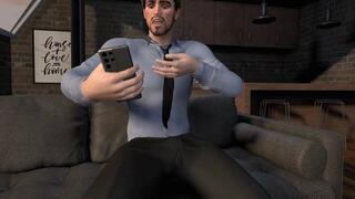 Sexy White Girl Fucked By Two Big Black Cocks Animation 3D