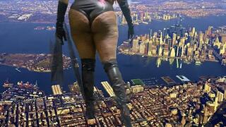 Giantess Special Effects - Giantess Vader Dominates  Tiny City, Female Domination, Crush, Shrinking fetish 1080