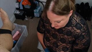 Hankey Toy Pegging with my slut husband