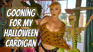 Gooning For My Halloween Cardigan