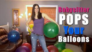 Babysitter Pops Your Balloons - REMASTERED - Kylie Jacobs - MP4 1080p HD