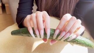 #66 - Bare nails cucumber tease