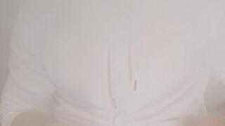 Huge cock self suck and swallow!