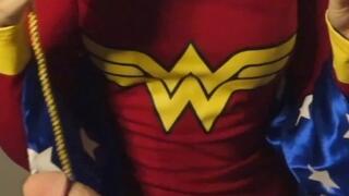 Vertical - Wonder Woman uses her magic lasso to tie my cock
