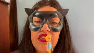 Giantess, mouth domination!
