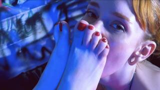 My Freshly Pedicured Feet Are Waiting For Worship