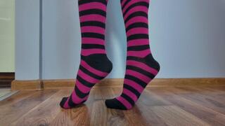 Ruslana In White Bra Sits On A Swing And Massages Penis Of Spiderman - Long Socks - HD 2560x1440