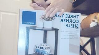 Tempest is putting shelves togther