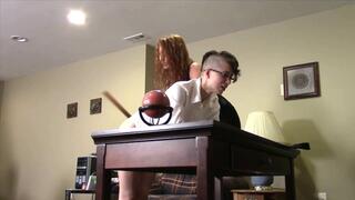 Princess is turned her captor's pet and educated on her new country's false history with meter stick ( mov)