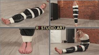 Astrid Barefoot Mummification + Release from Wrap (FULL HD MP4)