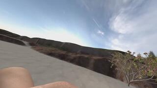 Alone woman on the beach growing up