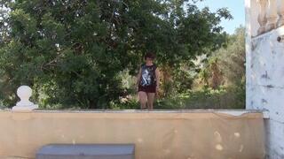 at the neighbors' pool