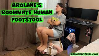 Arolane's Roommate Human Footstool!