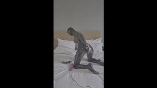 toy play in layers of latex rubber