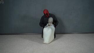 Special Agent vs Deadpool Bondage with a White Big Balloon Part 2