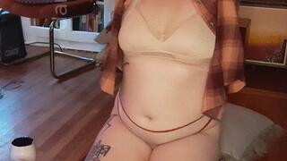 Lingerie Yoga and Reading -- Gentle ignore, body doubling, workout