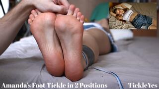 Amanda's Feet Tickle in 2 Positions - Full HD