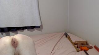 huge 9 inch circumference THICK toy in my ass, nice gapes