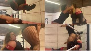 Bbw vs giantess (ass kissing, lifting suplexs and ass smothers)