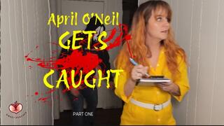 April O'Neil gagged and struggling