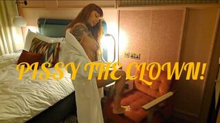 PISSY THE CLOWN PEES ON SUBMISSIVE SLUT!