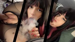 Succubus Egirl Smoking and Getting Fucked