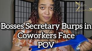 Bosses Secretary Burps In Coworkers Face POV 1080