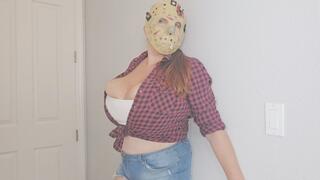 Naughty Stepsister Scares Her sBrother and Gives Him a Boner