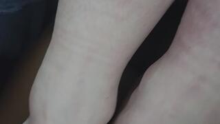 Nuts Crushed by Muscular Calves