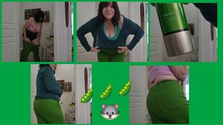 TRILOGY OF 3 PEAS IN A POD GREEN LINEN PANTS PT 1 of 3