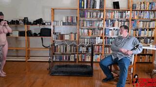 MinxGrrl Hooded, Plugged and Caged (MP4 Format)