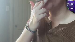 Smoke session in sunlight with beautiful inhales