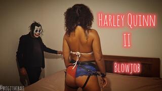 Harley Quinn II: sucking cock on her knees | 4k