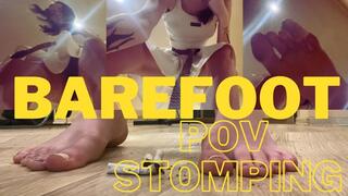 Barefoot POV stomping