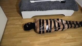 Vacuuming the one tied with black tape MOV