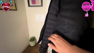 Slut gets seduced trick or treating