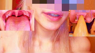 VOMIT emetophilia and uvula fetish porn ! i puked alot and then showed my uvula