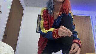 Harley Quinns Classic Giantess and Foot Stomp POV: