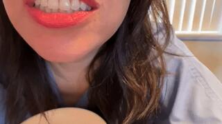 Unaware Giantess Mistress Consumes Her Sub