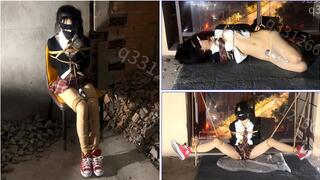 Meet her special request be gagged with tape and tied up in an abandoned building for a long time